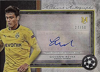 2020-21 Topps Museum Collection UEFA Champions League - Archival Autographs Gold #AA-GR Giovanni Reyna Front