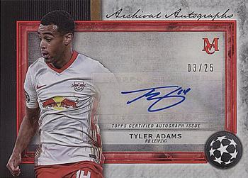 2020-21 Topps Museum Collection UEFA Champions League - Archival Autographs Ruby #AA-TAD Tyler Adams Front