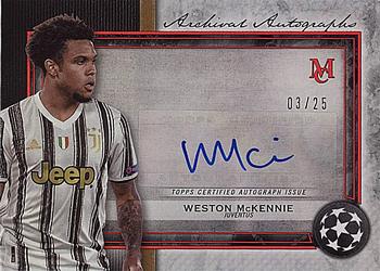 2020-21 Topps Museum Collection UEFA Champions League - Archival Autographs Ruby #AA-WM Weston McKennie Front