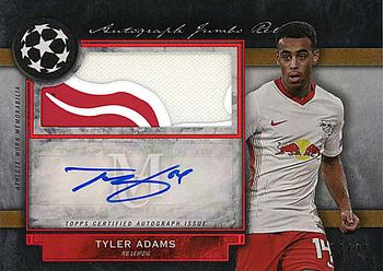 2020-21 Topps Museum Collection UEFA Champions League - Museum Autograph Jumbo Relics Ruby #AJR-TA Tyler Adams Front