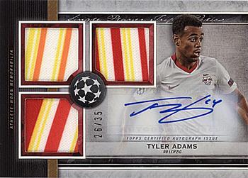 2020-21 Topps Museum Collection UEFA Champions League - Single Player Triple Relics Autograph #SPTR-TA Tyler Adams Front