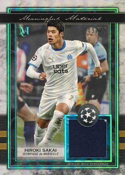 2020-21 Topps Museum Collection UEFA Champions League - Meaningful Material Single Relics Sapphire #MMR-HS Hiroki Sakai Front