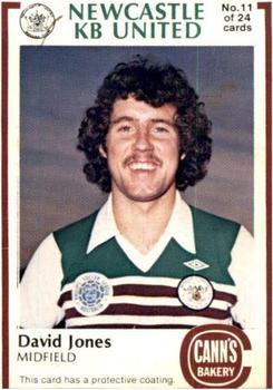 1978-79 Cann's Bakery Newcastle KB United #11 David Jones Front
