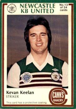 1978-79 Cann's Bakery Newcastle KB United #13 Kevin Keelan Front