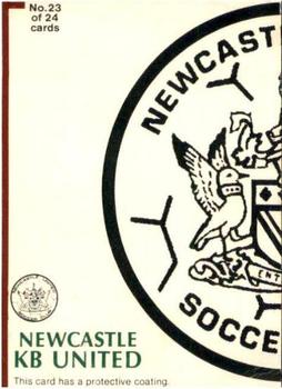 1978-79 Cann's Bakery Newcastle KB United #23 Club Badge (Left) Front