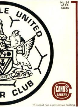 1978-79 Cann's Bakery Newcastle KB United #24 Club Badge (Right) Front
