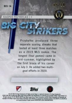 2021 Topps MLS - Big City Strikers Red #BCS-14 Kacper Przybylko Back