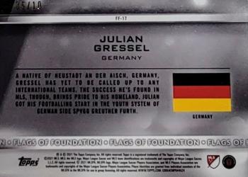 2021 Topps MLS - Flags of Foundation Red #FF-17 Julian Gressel Back