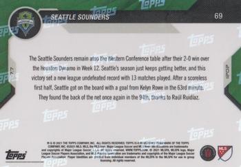 2021 Topps Now MLS #69 Seattle Sounders Back