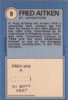 1972-73 A&BC Scottish Footballers (Orange/Blue Back) #9 Fred Aitken Back