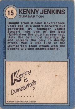 1972-73 A&BC Scottish Footballers (Orange/Blue Back) #15 Kenny Jenkins Back