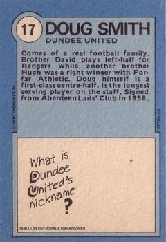 1972-73 A&BC Scottish Footballers (Orange/Blue Back) #17 Doug Smith Back