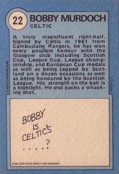 1972-73 A&BC Scottish Footballers (Orange/Blue Back) #22 Bobby Murdoch Back