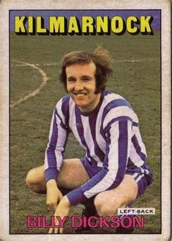 1972-73 A&BC Scottish Footballers (Orange/Blue Back) #39 Billy Dickson Front
