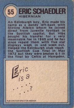1972-73 A&BC Scottish Footballers (Orange/Blue Back) #55 Erich Schaedler Back