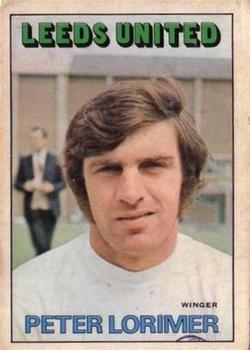 1972-73 A&BC Scottish Footballers (Orange/Blue Back) #111 Peter Lorimer Front