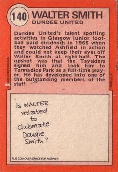 1972-73 A&BC Scottish Footballers (Orange/Blue Back) #140 Walter Smith Back