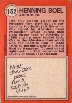 1972-73 A&BC Scottish Footballers (Orange/Blue Back) #152 Henning Boel Back