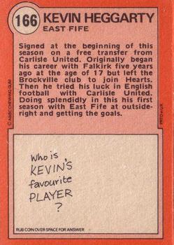 1972-73 A&BC Scottish Footballers (Orange/Blue Back) #166 Kevin Hegarty Back