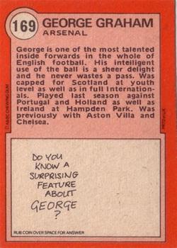 1972-73 A&BC Scottish Footballers (Orange/Blue Back) #169 George Graham Back