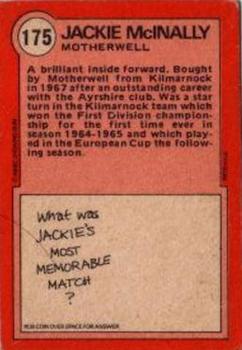 1972-73 A&BC Scottish Footballers (Orange/Blue Back) #175 Jackie McInally Back