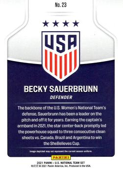 2021 Panini Instant US National Team #23 Becky Sauerbrunn Back