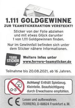 2021 Ferrero DFB Team Sticker Kollektion #A01 Manuel Neuer Back