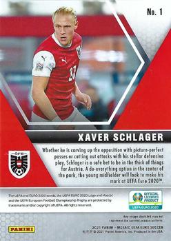 2021 Panini Mosaic UEFA EURO 2020 #1 Xaver Schlager Back