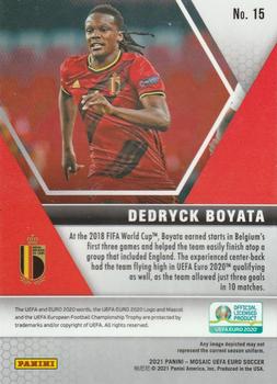 2021 Panini Mosaic UEFA EURO 2020 #15 Dedryck Boyata Back