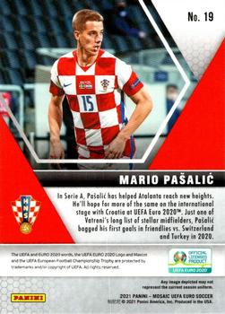 2021 Panini Mosaic UEFA EURO 2020 #19 Mario Pasalic Back