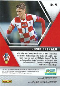 2021 Panini Mosaic UEFA EURO 2020 #20 Josip Brekalo Back