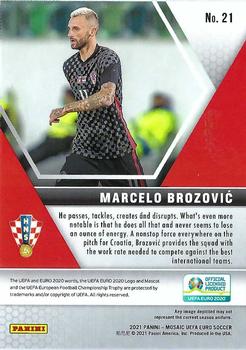 2021 Panini Mosaic UEFA EURO 2020 #21 Marcelo Brozovic Back