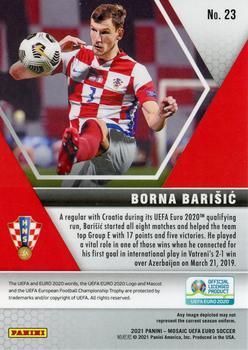 2021 Panini Mosaic UEFA EURO 2020 #23 Borna Barisic Back