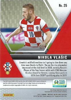2021 Panini Mosaic UEFA EURO 2020 #25 Nikola Vlasic Back