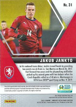 2021 Panini Mosaic UEFA EURO 2020 #31 Jakub Jankto Back