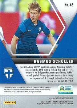 2021 Panini Mosaic UEFA EURO 2020 #46 Rasmus Schuller Back