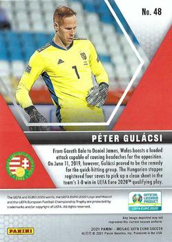 2021 Panini Mosaic UEFA EURO 2020 #48 Peter Gulacsi Back