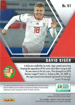 2021 Panini Mosaic UEFA EURO 2020 #51 David Siger Back