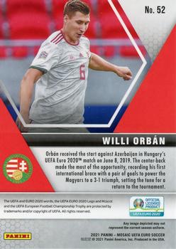 2021 Panini Mosaic UEFA EURO 2020 #52 Willi Orban Back