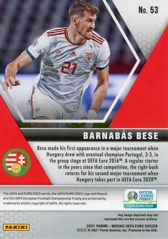 2021 Panini Mosaic UEFA EURO 2020 #53 Barnabas Bese Back