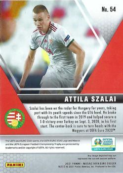 2021 Panini Mosaic UEFA EURO 2020 #54 Attila Szalai Back