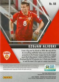 2021 Panini Mosaic UEFA EURO 2020 #58 Ezgjan Alioski Back