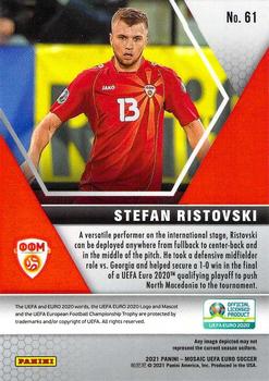 2021 Panini Mosaic UEFA EURO 2020 #61 Stefan Ristovski Back
