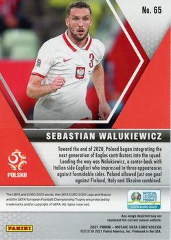 2021 Panini Mosaic UEFA EURO 2020 #65 Sebastian Walukiewicz Back