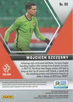 2021 Panini Mosaic UEFA EURO 2020 #69 Wojciech Szczesny Back