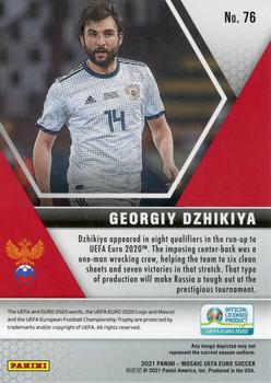 2021 Panini Mosaic UEFA EURO 2020 #76 Georgiy Dzhikiya Back