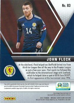 2021 Panini Mosaic UEFA EURO 2020 #83 John Fleck Back