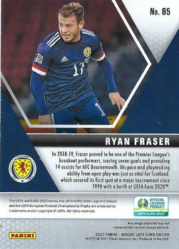 2021 Panini Mosaic UEFA EURO 2020 #85 Ryan Fraser Back