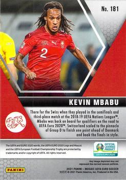 2021 Panini Mosaic UEFA EURO 2020 #181 Kevin Mbabu Back