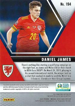 2021 Panini Mosaic UEFA EURO 2020 #194 Daniel James Back